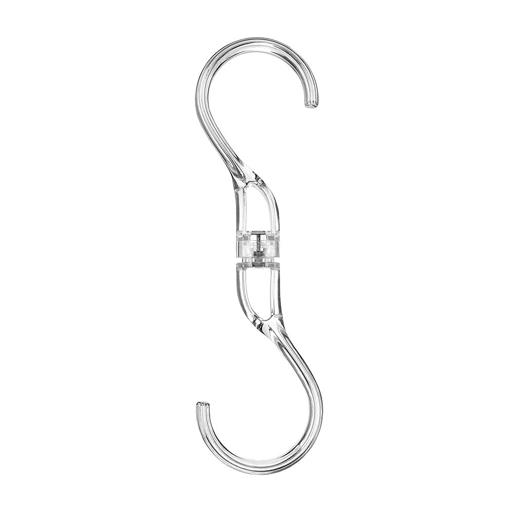 InterDesignThe Home Edit S Shaped Wardrobe Hook, 19.1 cm x 5.7 cm x 2.5 cm Size, Clear