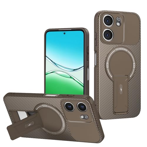 Case �Ή��@�� for Redmi A5 4G (171mm),�Ή��@�� for Xiaomi Poco C71 4G �yTPU+PC�z�}�O�l�b�g�X�^���h�t���ϏՌ��X�}�z�P�[�X Brown