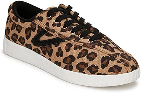 TRETORN womens Women's Lace-up Nyliteplus Canvas Sneakers Women s Lace Up Casual Tennis Shoes Classic Vintage Style, Leopard, 10 US | Image 1
