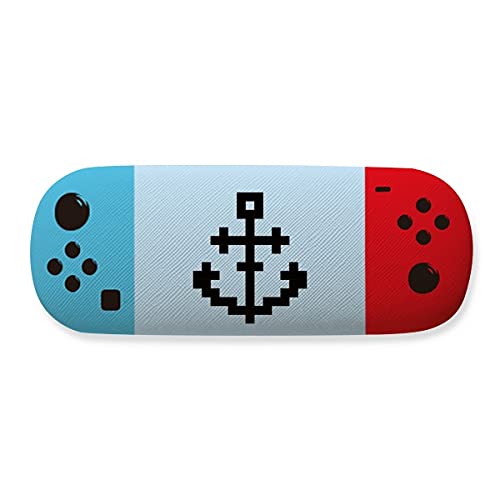 Étui de rangement pour lunettes motif bateau, finition soignée style marin