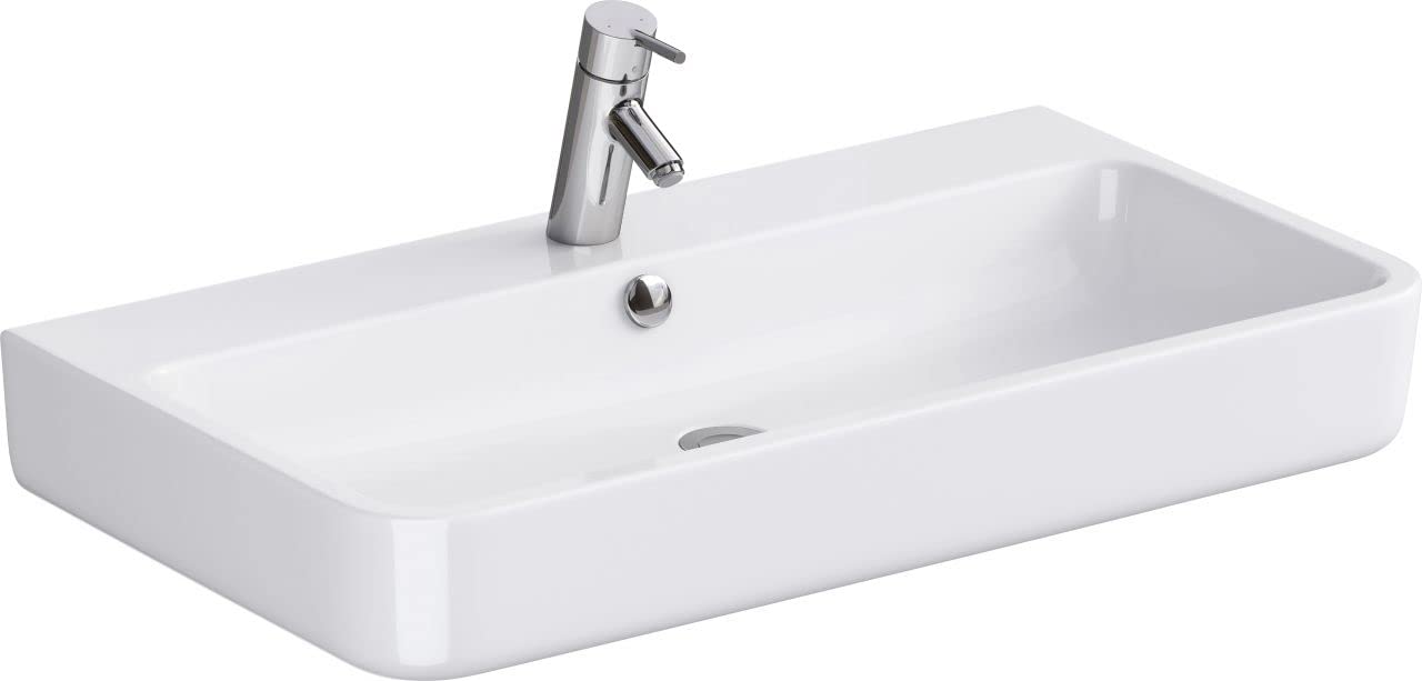 Primaster Waschbecken Marina Waschtisch Keramik Spülbecken Handwaschbecken 80cm