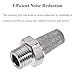 G Thread Stainless Steel Pneumatic Air Muffler 1/8