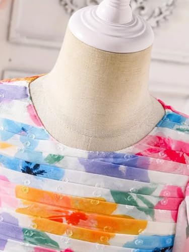 Image of TAGAS Girls' Princess Dress | Girl Floral Print Dress |Dresses birthdaydress for Babygirls |
