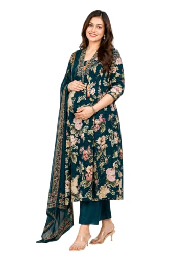 Image of Jikonet Women's Maternity Kurti for Feeding Zippers (VJK)