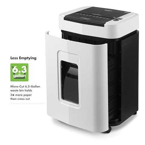 aurora high security 150-sheet auto feed micro-cut paper and credit card shredder with 63 gallon pullout basket  60 minutessecurity level p-4