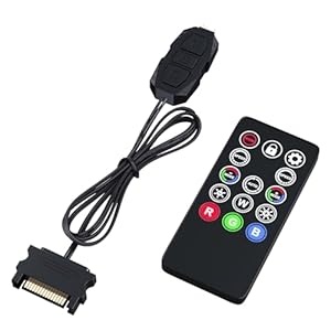 DS Mini ARGB PC Fans Controller Kit with One-to-One Matching Function for ARGB Computer Case Fans, PC ARGB Heat Sink (3 Pin, 14 Key, SATA Power, 5th Gen)