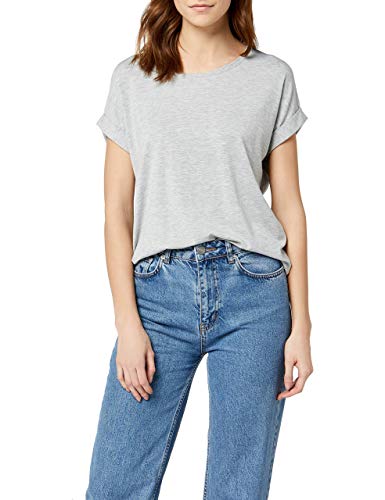 ONLY NOS Damen onlMOSTER S/S O-Neck TOP NOOS JRS T-Shirt, per Pack Grau (Light Grey Melange Light Grey Melange), 34 (Herstellergröße: XS)