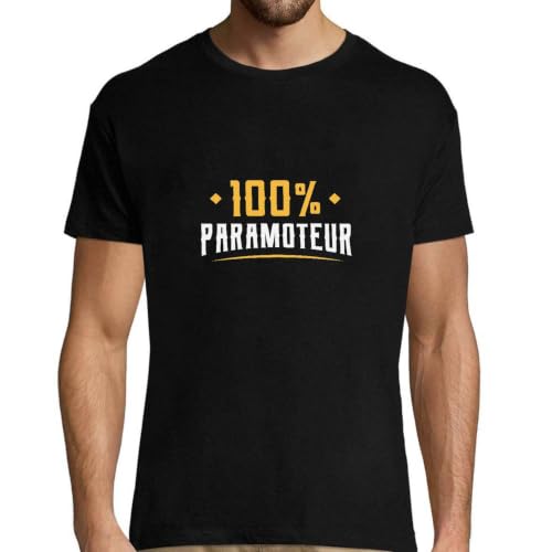 T-shirt homme paramoteur en coton imprimé en France idée cadeau anniversaire humour papa
