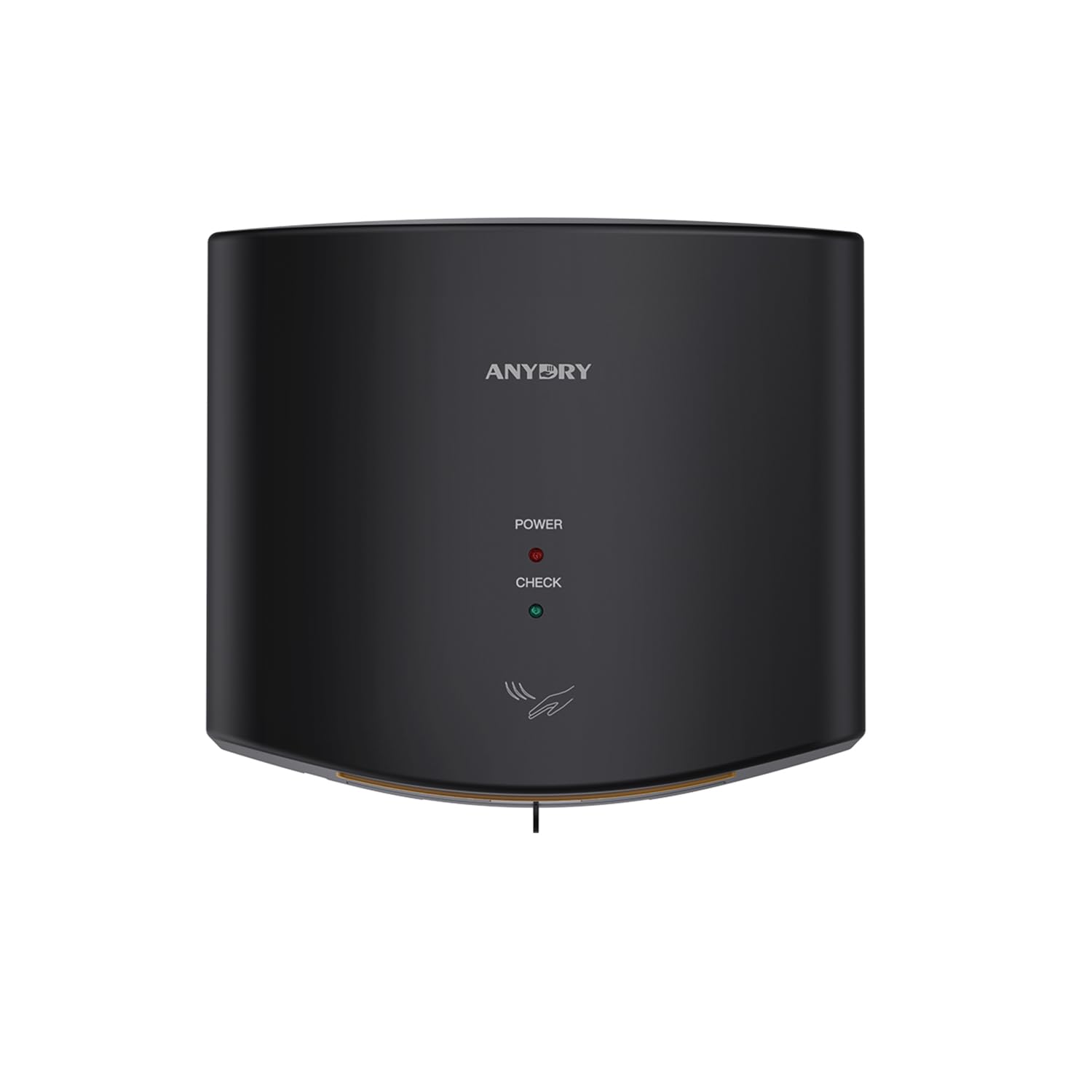 anydry 2630S Secador de Manos Compacto automático de Alta Velocidad,Comercial y hogar,Cubierta de ABS,1400-1650W,Negro