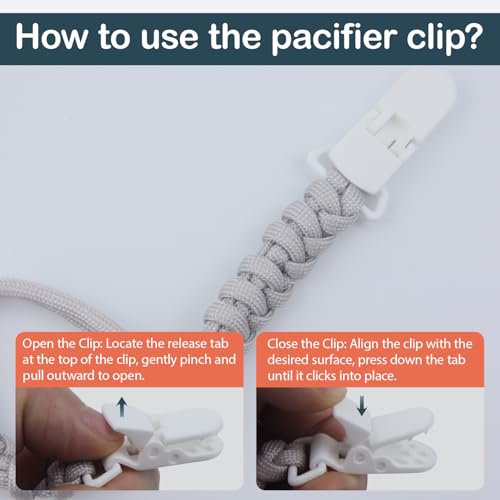 Image of 20-Pack Pacifier Clip Replacement Ends - BPA-Free Plastic Fasteners for DIY Baby Crafts, Sewing Bibs & Blankets Straps (3 /4 Inch, Black)