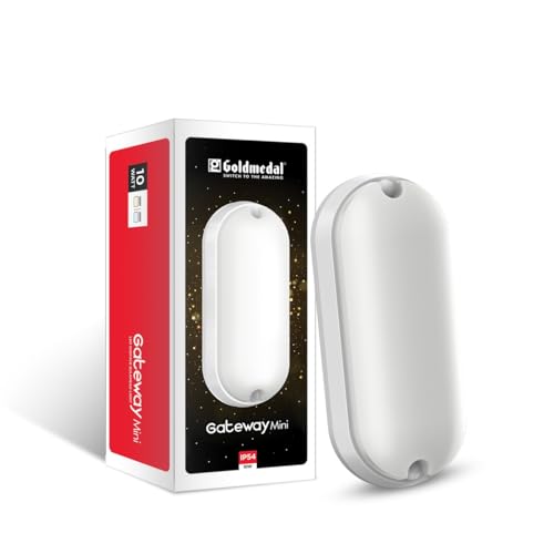 Image of Goldmedal Gatewaymini 10W LED Bulkhead Light-Ellipse Shape-CoolDaylight(6500K)|Suitable for Indoor & Outdoor Use|-Pack of 1