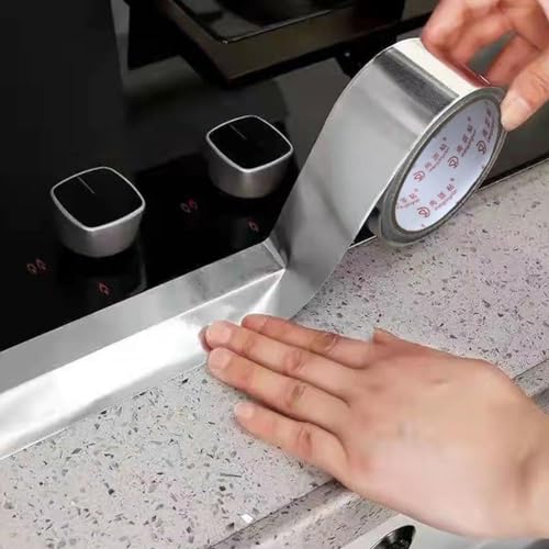 Image of Jinshining Aluminum Foil Tape High Temperature Silver Aluminum Tape, Foil Tape,Heavy Duty Duct Tape for Heat Insulation, HVAC, Dryer Vents, Wrap Pipe，Adhesive Tapes，Duct Tapes