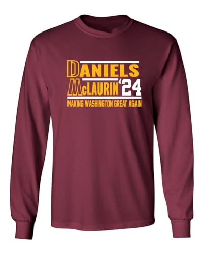 Long Sleeve Jayden Daniels Terry McLaurin Washington 2024 Shirt T-Shirt Mens Long Sleeve