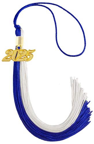 Image of 2025 Tassel Graduation, Blue and White Tassel 2025