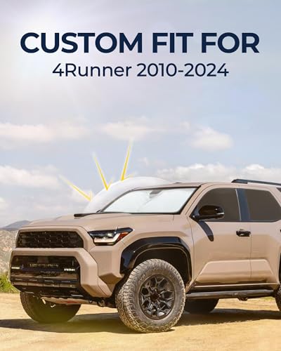 Image of for Toyota 4Runner 2010-2024 Car Window Shades, 8pcs Privacy Sun Shade Set for Front Windshield Side and Rear Windows, Full Window Covers Keeps Vehicle Cool for Camping Napping