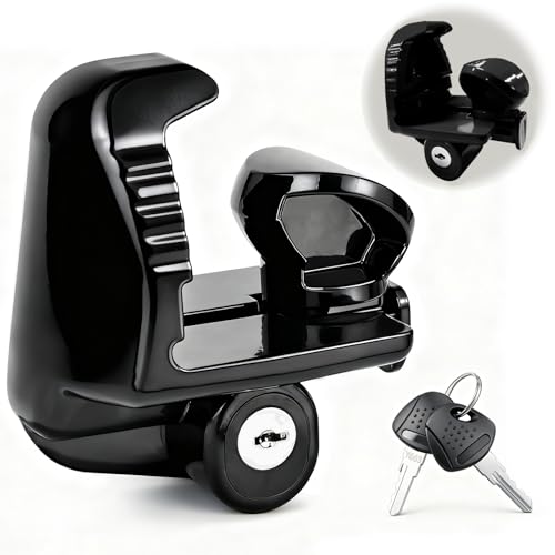 Image of Universal Trailer Hitch Locks, Durable Zinc Alloy Coupler Security Lock(Black)