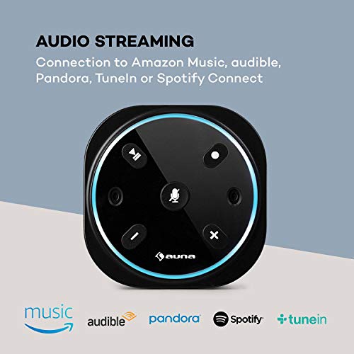 auna Intelligence Plug Wireless - Steckdosenradio, Steckdosen-Lautsprecher, Internet-Radio für Bad, Alexa-VoiceControl, Spotify Connect, Bluetooth, 2 W RMS, bis 30 m WLAN Reichweite, schwarz – Bild 5