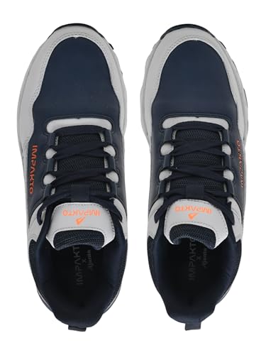 Image of Impakto TerrainMax Waterproof & Mositure Wicking Hikng & Trekking Shoes | All Terrain Grip | Lightweight & Breathable | Washable | Comfort on Heel | Rugged Traction for Mountain, Trail & Adventure
