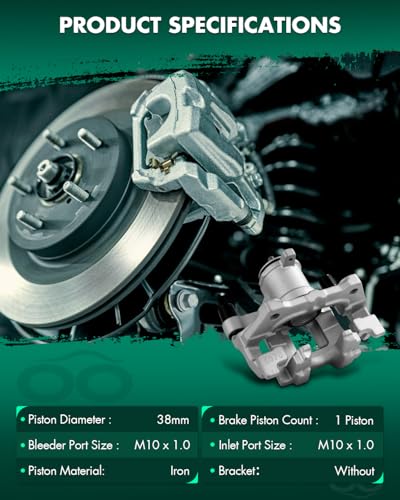 Image of SCITOO 14140593 Rear Right Disc Brake Caliper Fit For Honda For Civic 2016-2020,For Honda For Insight 2019-2021, Single Piston