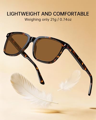Image of STGATN Polarized Sunglasses for Men and Women, UV400 Protection Trendy Retro Sun Glasses for Driving Outdoor Hiking Fishing