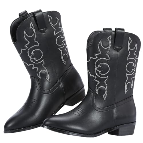 RLW Kids Cowboy Boots for Boys Girls, Riding Western Cowgirl Boot for Toddler Youth Big Kid - Main Image