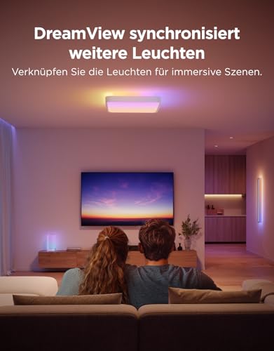 Govee Deckenlampe RGBIC 48,5W, Smart Led Deckenleuchte 4300lm, Ø38cm – Ansicht 6