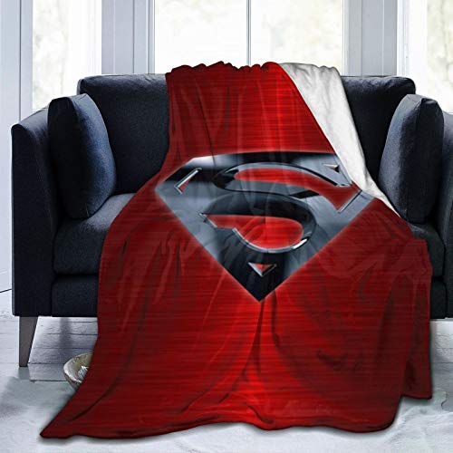 Su-Per-Man Ultra-Soft Micro Fleece Blanket Throw Lightweight Super Soft Cozy Luxury Bed Blanket for Bedding Sofa and Travel