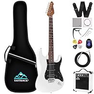 S-S-H pickups - 39" electric guitar is an Ideal electric guitar kit for children and adults who like guitar, S-S-H pickups are perfect for a Texas blues/rock sound. Materials - Featuring an all-wood construction, premium materials include premium ros...