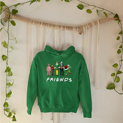 F.R.I.E.N.D.S Christmas Hoodie – Unisex Holiday Sweatshirts – Friends Crewneck Christmas Graphic Hoodie, Friends Theme Sweatshirt, Winter Hoodie3