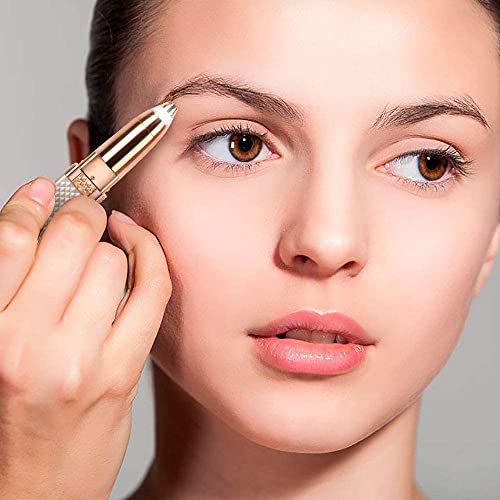 ENINAS Eyebrow Trimmer for Women, 2 in 1 Rechargeable Facial Hair Remover with Replaceable Heads, Professional Painless Personal Hair Removal... - Image 7