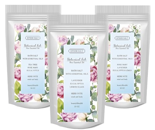 バスソルト 入浴剤 Botanical lab ハーブノートアロマ エプソムバスソルト 国産純度99.9%マグネシウム 温浴 浴用化粧品 30回分 計量スプーン付き