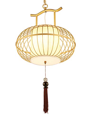 Preisvergleich Produktbild Kronleuchter Möbel Wohnaccessoires Decke Neue Chinesische Retro Einfache Käfig Lampe Hotel Teehaus Restaurant Beleuchtung Clubhaus Balkon Moderne Chinesische Lampe (Size : B-40cm 44cm)