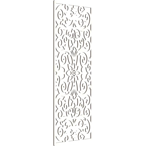 Image of Buel Decorative Pierced Fretwork Wood Wall Panels, 23 3 /8 inchW x 59 3 /8 inchH x 1 /4 inchT, Birch