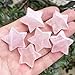 Fekuar Rose Quartz Crystal Star Chakra Stones for Reiki Healing Yoga Balance Meditation Polished Mini Pocket Palm Stone 1 Inch (30mm)