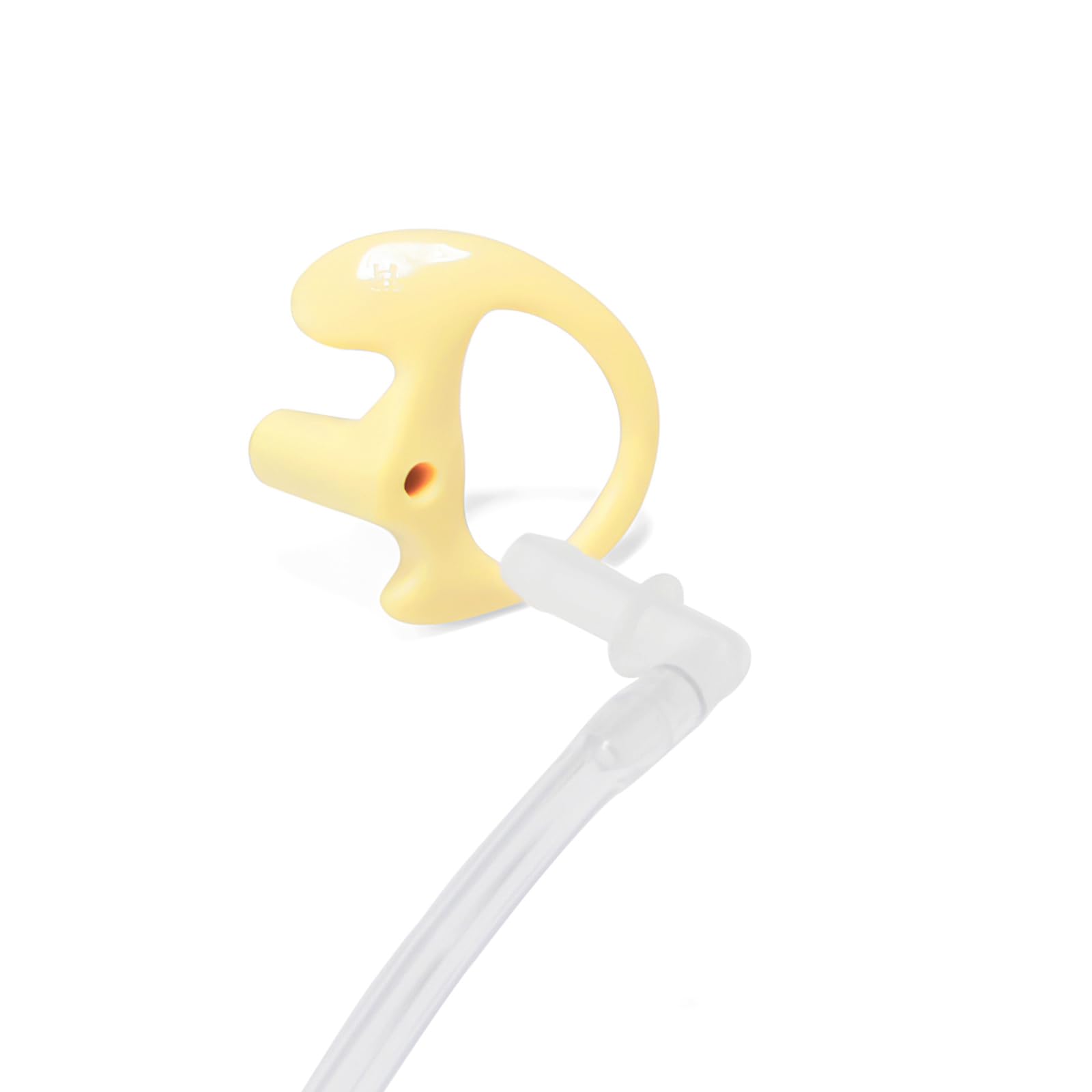 Replacement Soft Earmould Earpiece Earbud Air Acoustic Headset Earplug for Walkie Talkie Coil Tube Audio Kits,5 Pairs (Yellow, Small) — view 4
