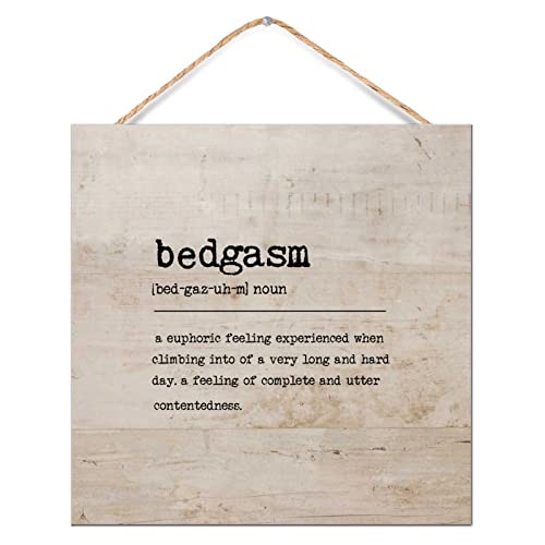 Cadeau d'intérieur original : panneau mural bois Bedgasm 30cm