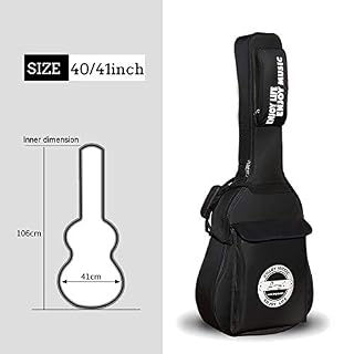 YPEZ Sac De Transport De Guitare Acoustique en Tissu Oxford De 40/41 Pouces, Sac à Dos étanche Double Bretelles… - Les Beatles, Paul McCartney, John Lennon, RIngo Starr, George Harrison YPEZ Sac De Transport De Guitare Acoustique en Tissu Oxford De 40/41 Pouces, Sac à Dos étanche Double Bretelles… – Image 4