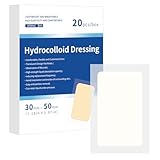 Pickel Patch 20 Stück Invisible Pimple Patches Wasserdicht Hydrokolloid Pflaster Akne 30mmx50mm for Face