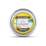 Lemon Pharma GINJER® Pastillas de Jengibre-Limón Bio, 40 g – pastillas orgánicas con goma arábiga, veganas y con sabor duradero a jengibre y limón