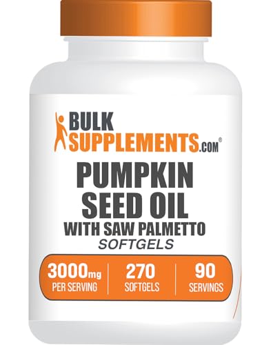 BulkSupplements Pumpkin Seed Oil with Saw Palmetto Softgels