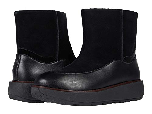 FitFlop Women's Winter Boots Ankle, Black, 5