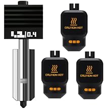 Nozzle for Bambu lab X2D/P2S/H2D/H2S/A1 Sizewith 3 Silicone Socks, Extruder Include Hardened Steel Nozzle and electroplated Heating Block for bambus 3D Printer Accessories