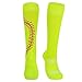 American Trends Girls Softball Socks with Stitches 3 Pairs Youth Athletic Socks for Soccer, Baseball, Softball, Football Yellow S