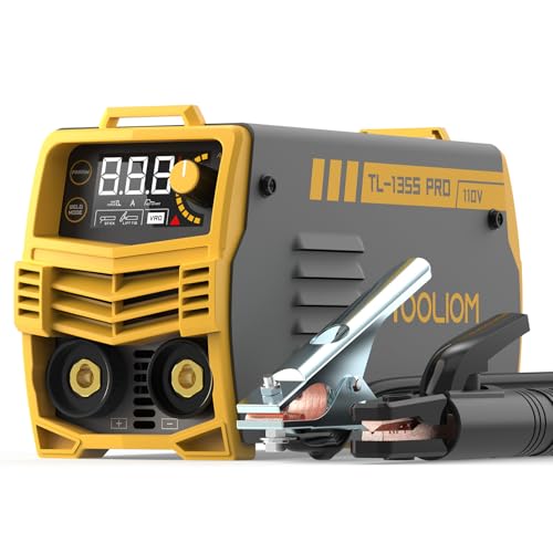 TOOLIOM 135A 110V Mini Stick Welder MMA ARC Welder Machine DC Inverter Welder with Hot Start, Arc Force and Anti-Stick Portable Welding Machine 135A 110V Stick Welder