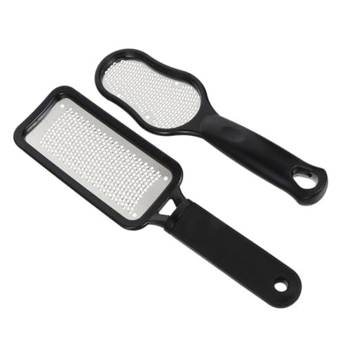 Ipetboom フットスクレーパーセット 2個入り ステンレススチール製フットファイルカバーツール 女性用 男性用 乾燥肌除去 家庭用