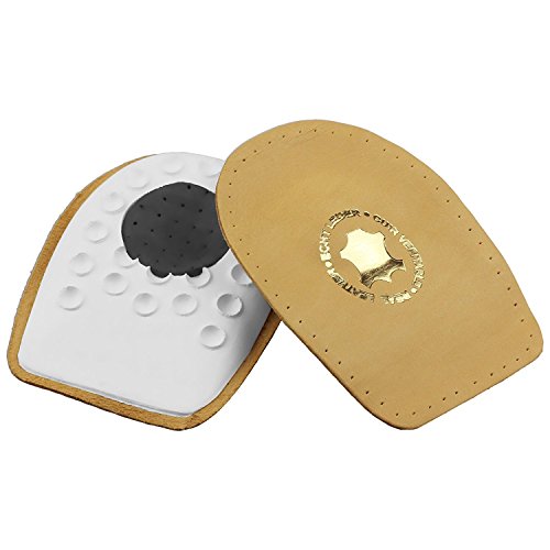 smart&gentle Taloneras para espolón - De piel auténtica, gran calidad, con almohadilla de talón adaptable, plantillas fascitis plantar y espolón calcáneo