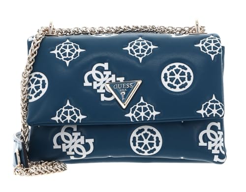 GUESS bolso bandolera Deesa Mini, elegancia en azul petróleo y diseño Flap