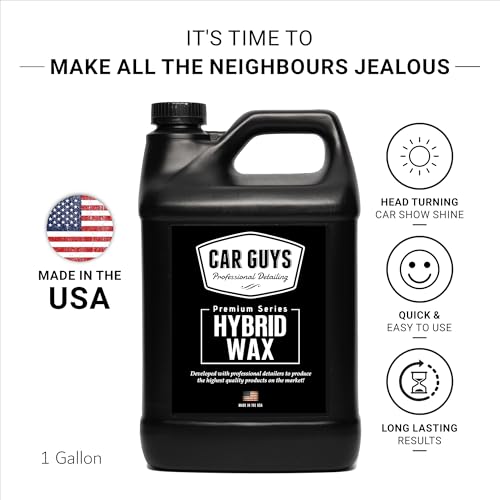 Image of CAR GUYS Hybrid Spray Wax 1 Gallon Refill | Advanced Car Wax | Long Lasting and Easy To Use | Safe on All Surfaces | 1 Gallon (Sprayer Not Included)