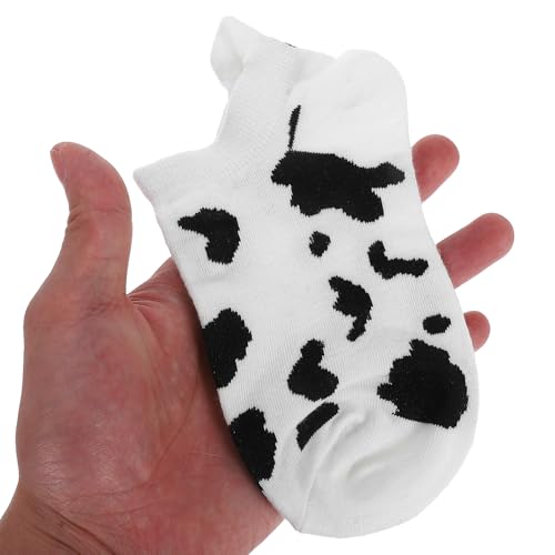 5Pairs Cow Socks Women Cute Socks Short Socks Stylish Cow Pattern Socks Cotton Sock Ankle Socks Cotton Low Cut Socks Cotton Socks Womens Socks Cute4