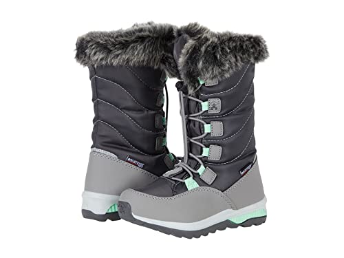 Kamik Girl's Prairie (Little Kid/Big Kid) Charcoal/Green 11 Little Kid M